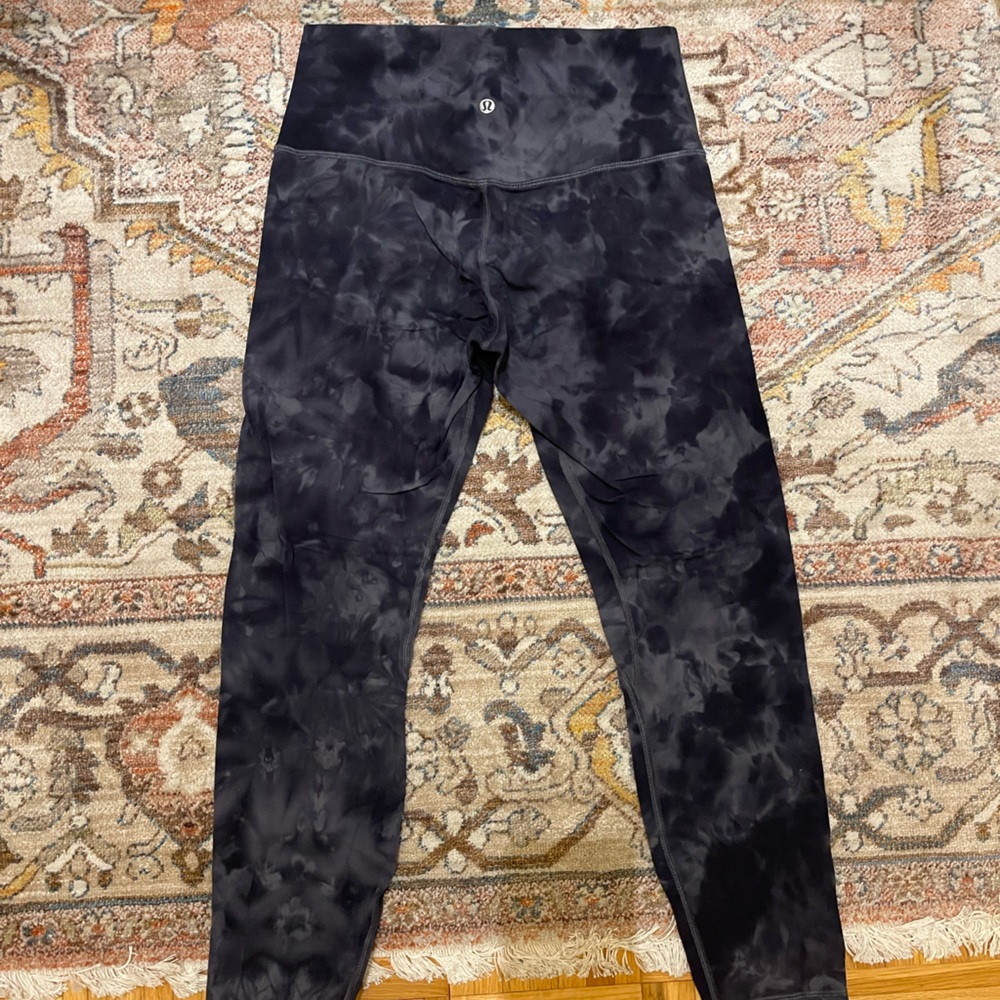 Lululemon Black Tie-Dye Leggings